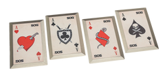 S.O.G Throwing Death Cards 3Cr13 SS 4-Pack Throwing Set