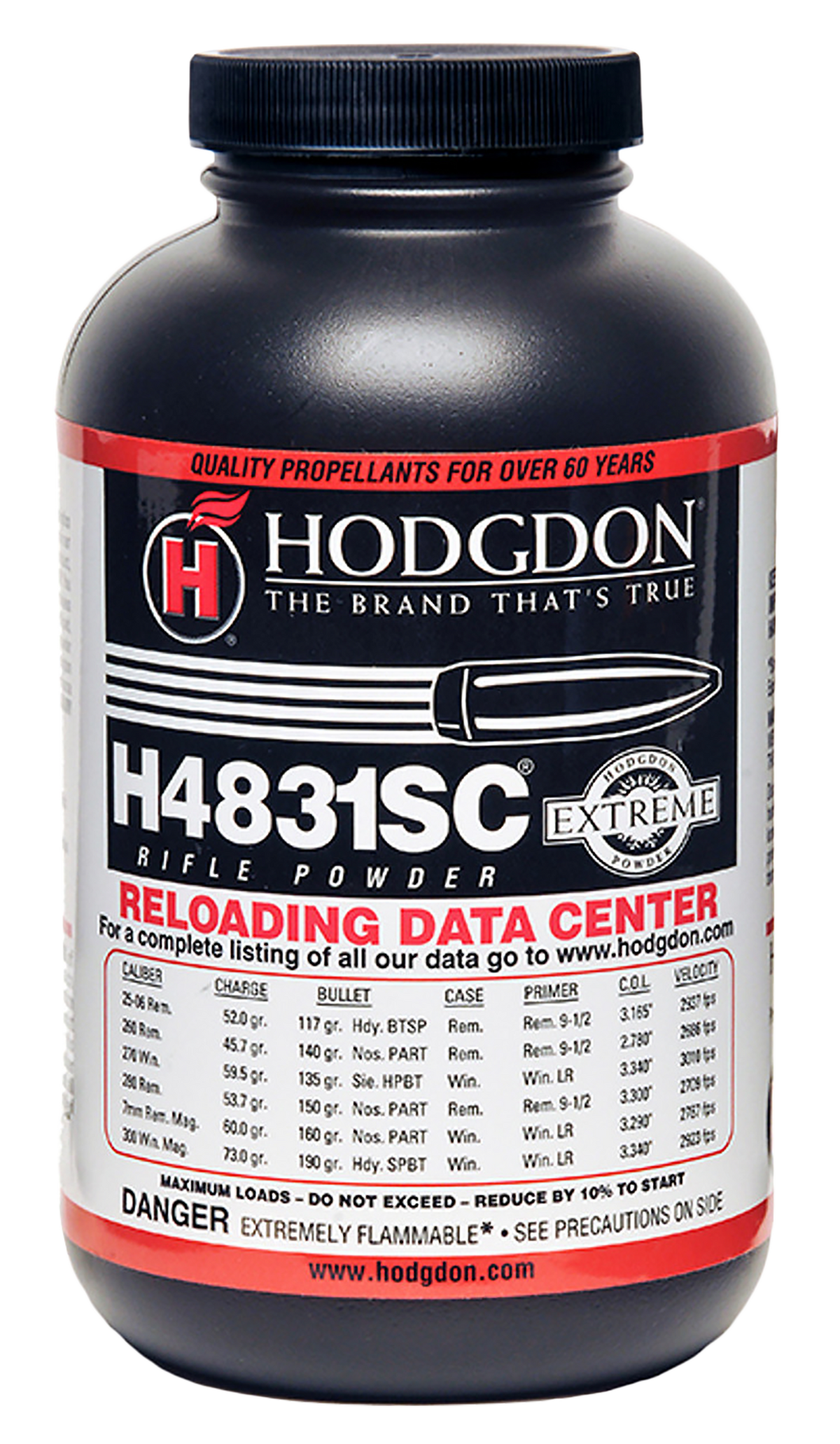 Hodgdon H4831SC Smokeless Rifle Powder 1 lb - Multi-Caliber