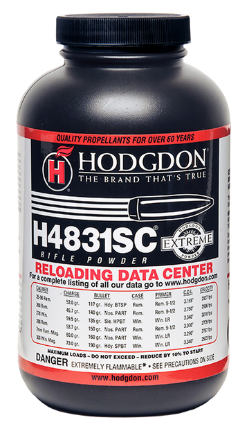 Hodgdon H4831SC Smokeless Rifle Powder 1 lb - Multi-Caliber