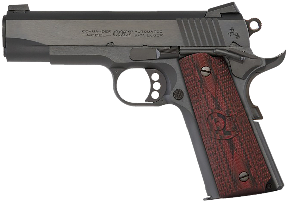 Colt Mfg Combat Commander 38 Super 4.25" 9+1 SAO Pistol - Blued