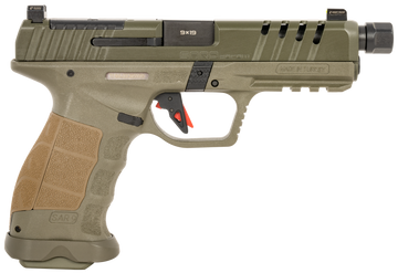SAR USA SAR9 SOCOM 9mm Luger 5.2" 17+1 Semi-Auto Pistol - OD Green