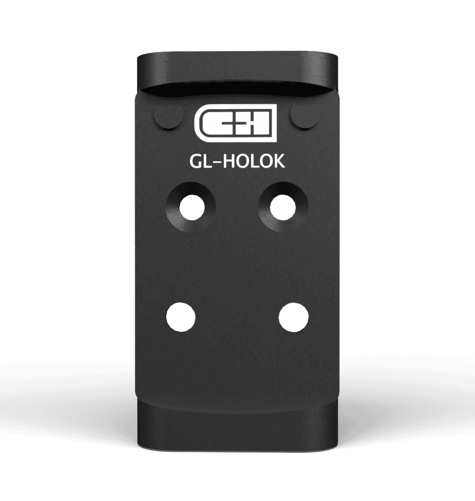 C&H Precision GL-HOLOK V4 MIL/LEO Optic Adapter - Fits Glock MOS - Holosun 407K/507K