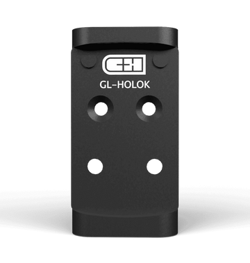 C&H Precision GL-HOLOK V4 MIL/LEO Optic Adapter - Fits Glock MOS - Holosun 407K/507K