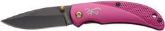 Browning Prism 3 2.38" 7Cr17MoV Folding Knife - Plum Aluminum Handle