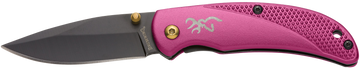 Browning Prism 3 2.38" 7Cr17MoV Folding Knife - Plum Aluminum Handle