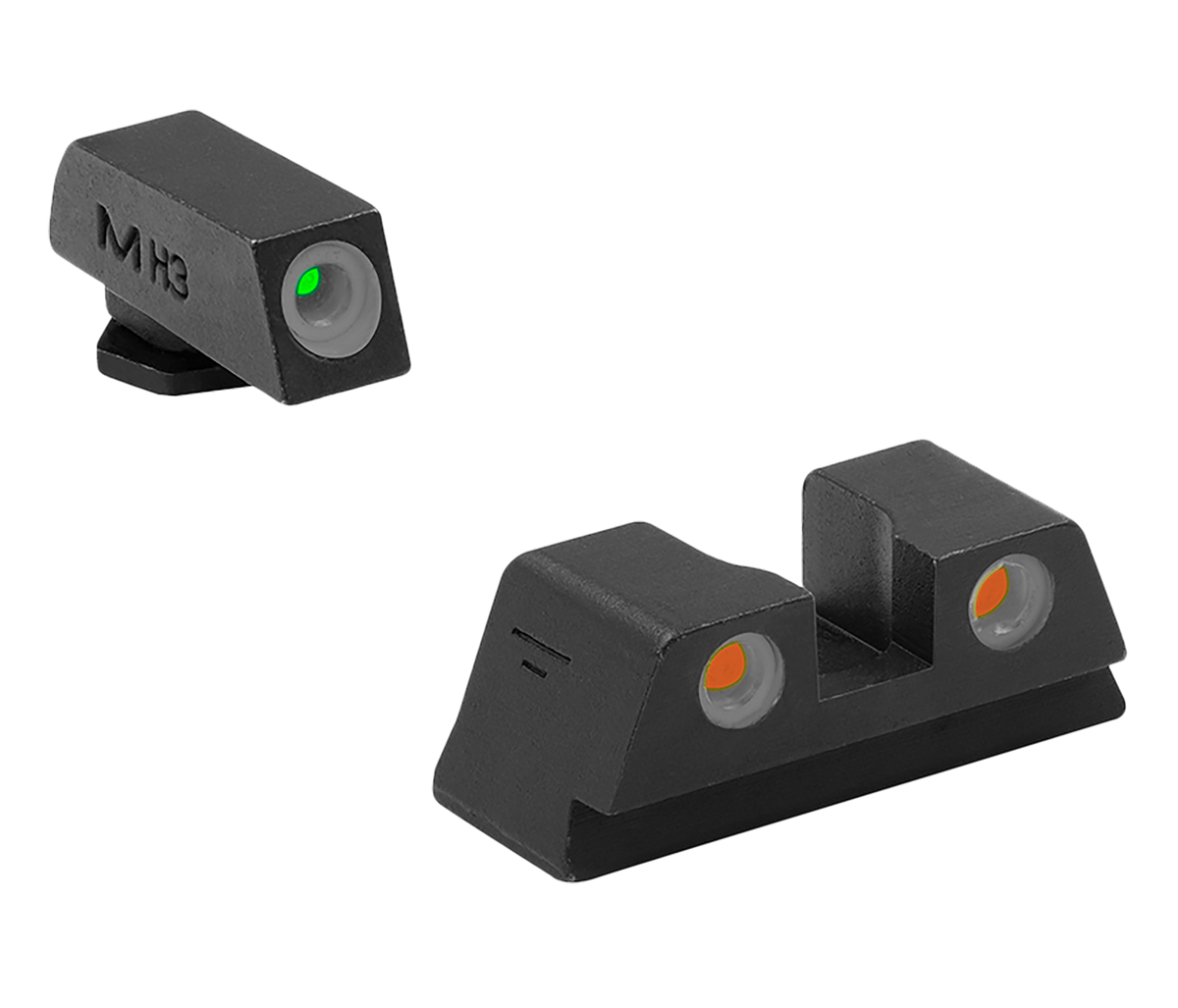 Meprolight Tru-Dot Night Sight Set for Glock 42/43/43X/48/48X Green/Orange Tritium