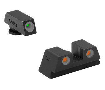 Meprolight Tru-Dot Night Sight Set for Glock 42/43/43X/48/48X Green/Orange Tritium