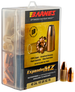 Barnes Bullets 30509 Expander MZ Muzzleloader 45 Cal 195gr Hollow Point 24/Box