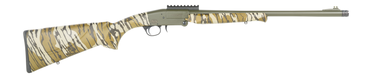 Charles Daly Chiappa 101 Compact 20 Gauge 3" 20" 1-Rd Break Open Shotgun - Black Steel / Mossy Oak Bottomland
