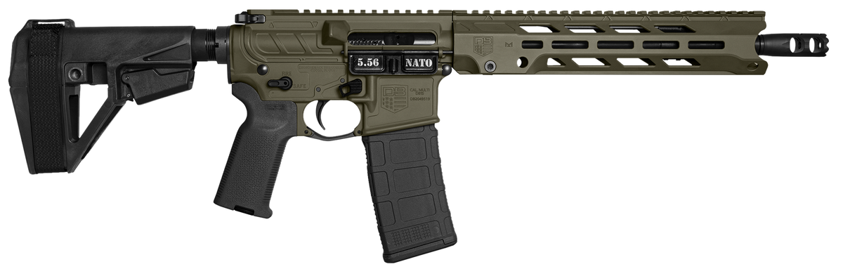 Diamondback DB15 Obsidian 5.56 NATO 11.5" 30+1 Semi-Auto AR Pistol - SBA5 Brace