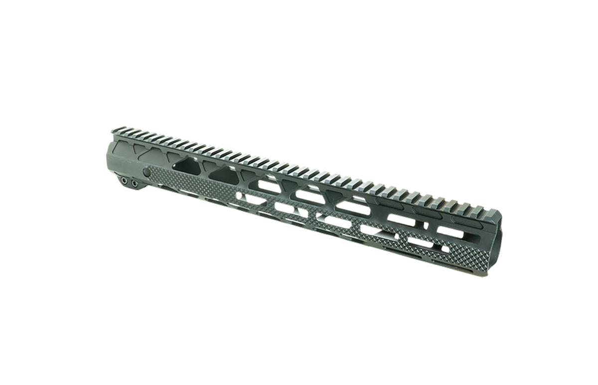 Timber Creek Outdoors Greyman 15" M-LOK Handguard - Black Billet Aluminum - AR-15