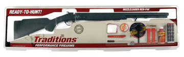 Traditions Buckstalker XT 50 Cal 209 Primer 24" Blued Synthetic Stock Redi-Pak w/ 3-9x40 Scope