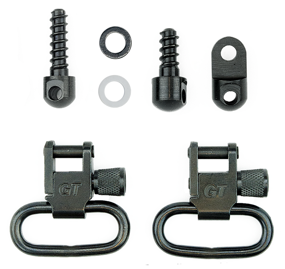 GrovTec GTSW27 Locking Swivel Set 1" Black Oxide Steel for Ruger 10/22