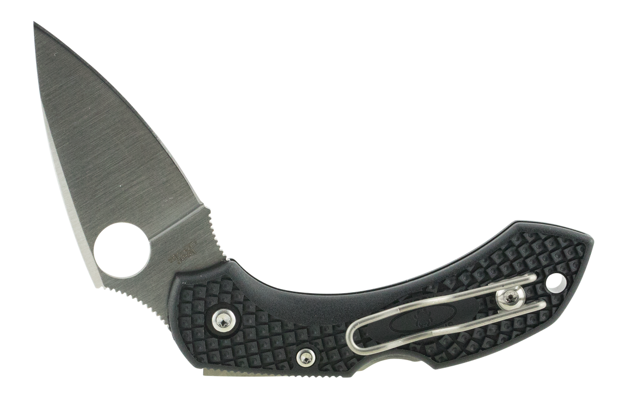 Spyderco Dragonfly 2 Lightweight 2.25" VG-10 Clip Point Plain Black FRN Folding Knife
