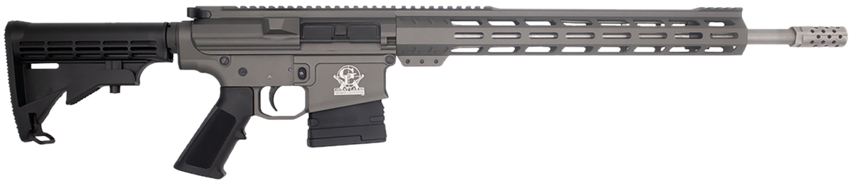 Great Lakes Firearms GL10 .308 Win 18" 10+1 Semi-Auto AR-10 Rifle - Tungsten Cerakote / Stainless