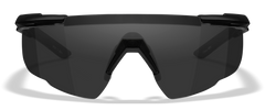 Wiley X 302 Saber Advanced Smoke Gray Lens Matte Black Frame Safety Glasses