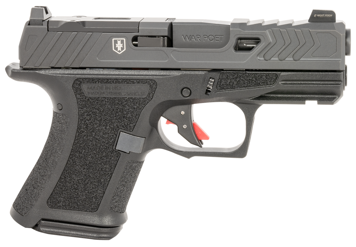 Shadow Systems CR920 War Poet 9mm Luger 3.4" 10+1/13+1 Semi-Auto Pistol - Black