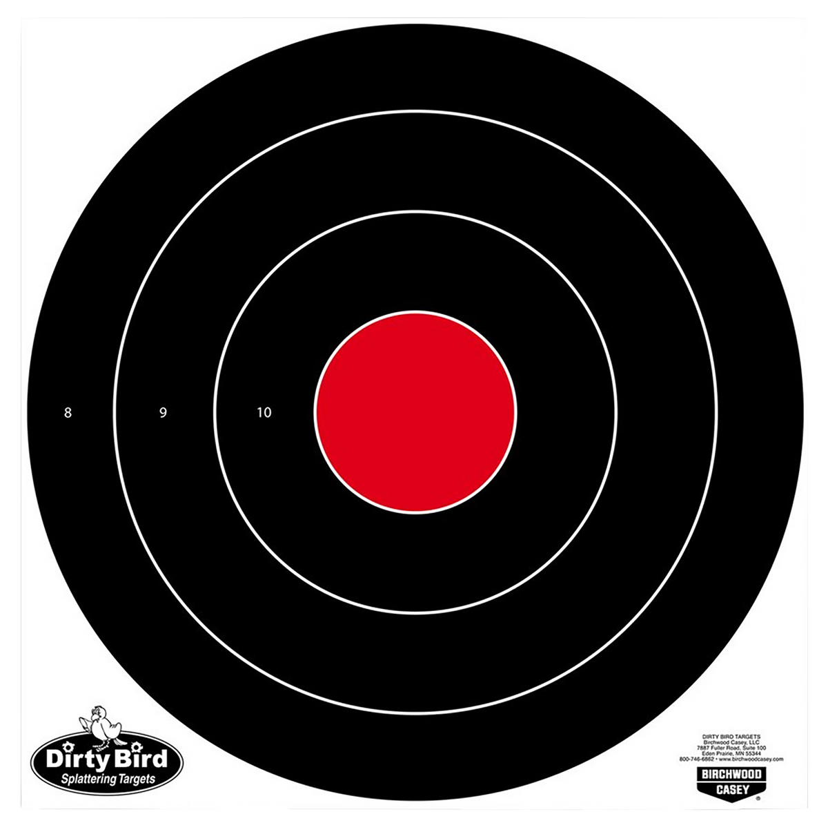 Birchwood Casey Dirty Bird 17.25" Bullseye Hanging Tagboard Target - 5 Pack