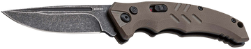 Boker Plus Intention II 01BO483 Auto 3.07" D2 Drop Point Plain Brown G10 Handle