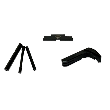 Cross Armory CRG4OKBK 3 Piece Kit Extended Glock Gen4 Black Anodized Steel/Aluminum Handgun