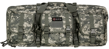 G*Outdoors GPS Bags Double Rifle Case 28" A-TACS AU 600D Polyester - 2 Rifles