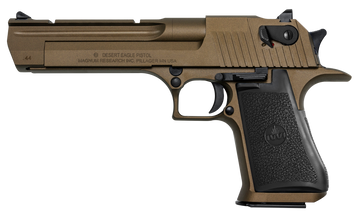 Magnum Research Desert Eagle Mark XIX CA Compliant 44 Rem Mag 6" 8+1 Semi-Auto Pistol - Burnt Bronze Cerakote Carbon Steel