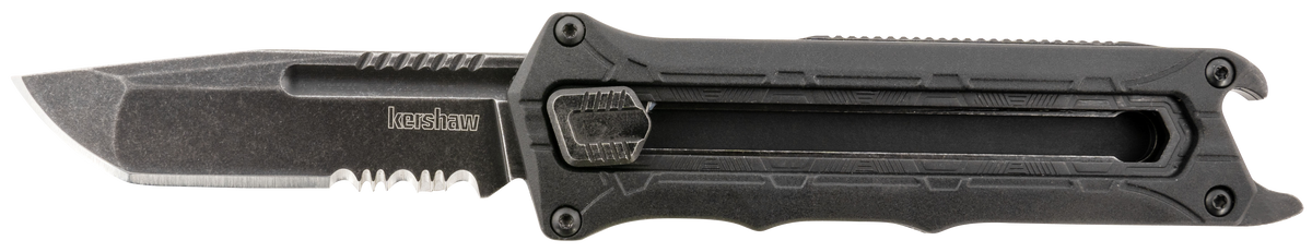 Kershaw Interstellar 1195 2.70" OTF Tanto Part Serrated Black Oxide Blackwash 8Cr13MoV