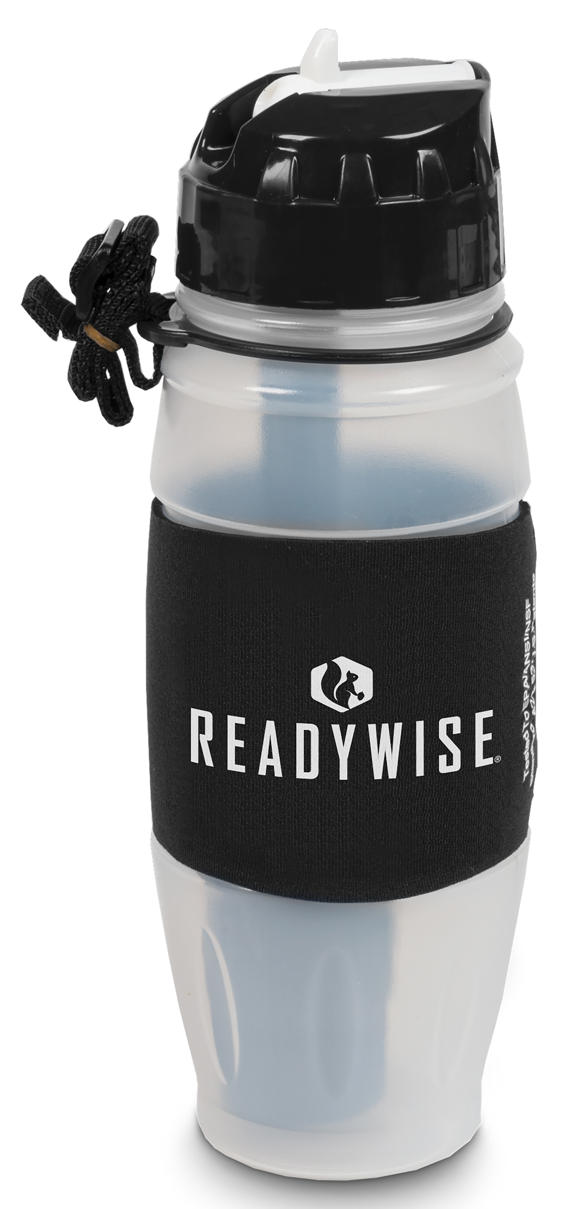 ReadyWise Seychelle Water Filtration Bottle 28 oz BPA-Free Polymer - Black/Gray