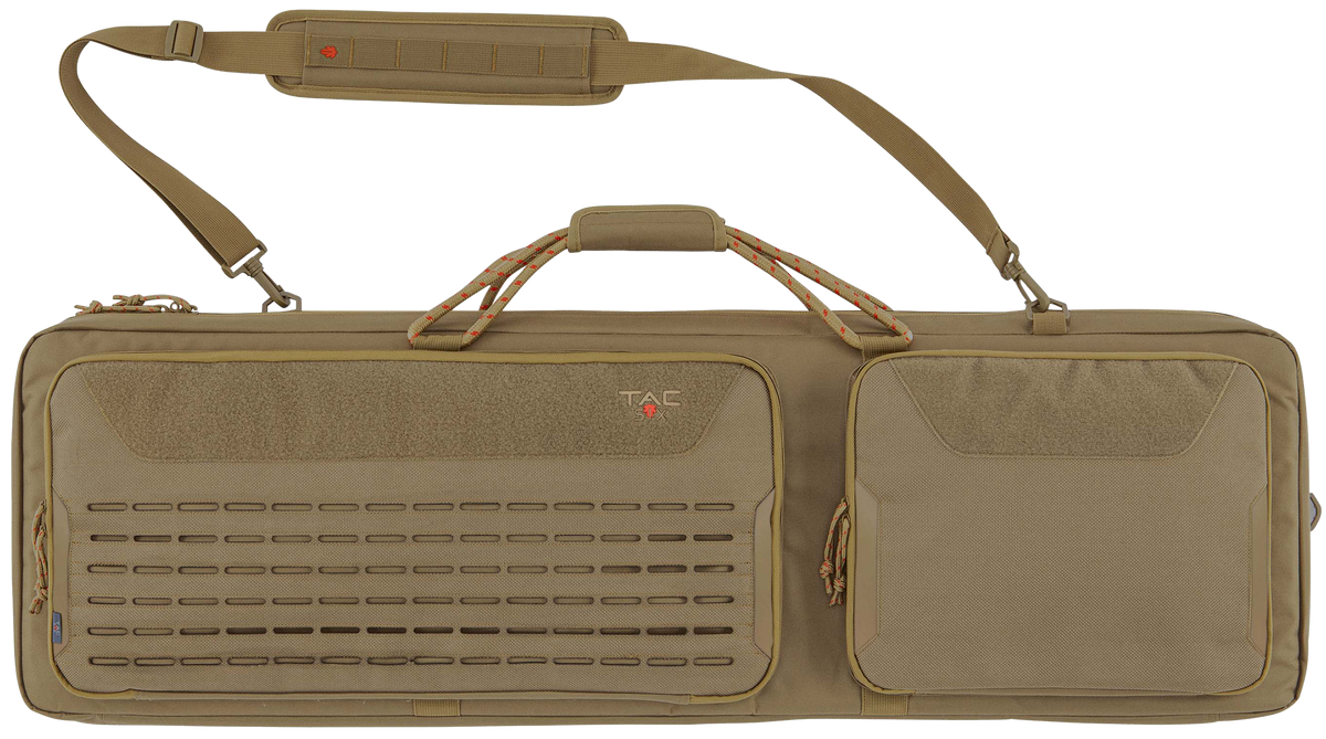 Tac Six Squad 42" Tactical Rifle Case Coyote 600D Polyester Lockable