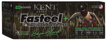 Kent Cartridge Fasteel+ Bayou Blend 12 Gauge 3" 1 1/4 oz 3x5 Steel Shot - Box or Case