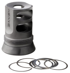 Banish Muzzle Brake for Banish 30 Gold Suppressor 1/2x28 Titanium Black