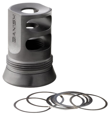 Banish Muzzle Brake for Banish 30 Gold Suppressor 1/2x28 Titanium Black