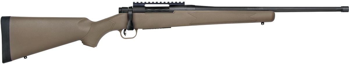Mossberg Patriot Predator 400 Legend 20" 4+1 Bolt-Action Rifle - Matte Blued, FDE Synthetic Stock