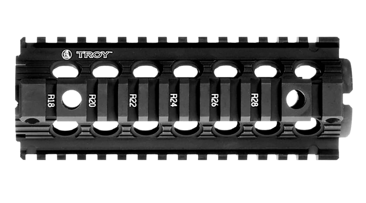 Troy Industries AR-15/M4 7" Drop-In BattleRail Quad Rail - Black