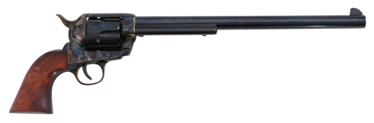 Traditions 1873 Buntline 45 LC 12" 6rd SAO Revolver - Color Case Hardened Frame