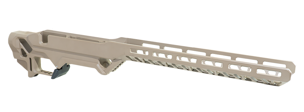 Timber Creek Outdoors Enforcer Rifle Chassis Flat Dark Earth Aluminum - Rem 700 Short Action Right Hand