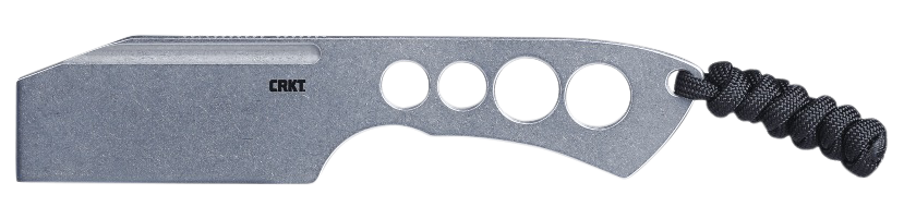 Columbia River CRKT 2130 Razel Chisel 2" Fixed Plain Stonewashed 8Cr13MoV SS Silver Skeletonized Stainless Handle