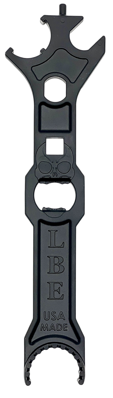 LBE Unlimited ARMTL AR-15 Armorers Tool Black 4140 Steel Multi-Function Wrench