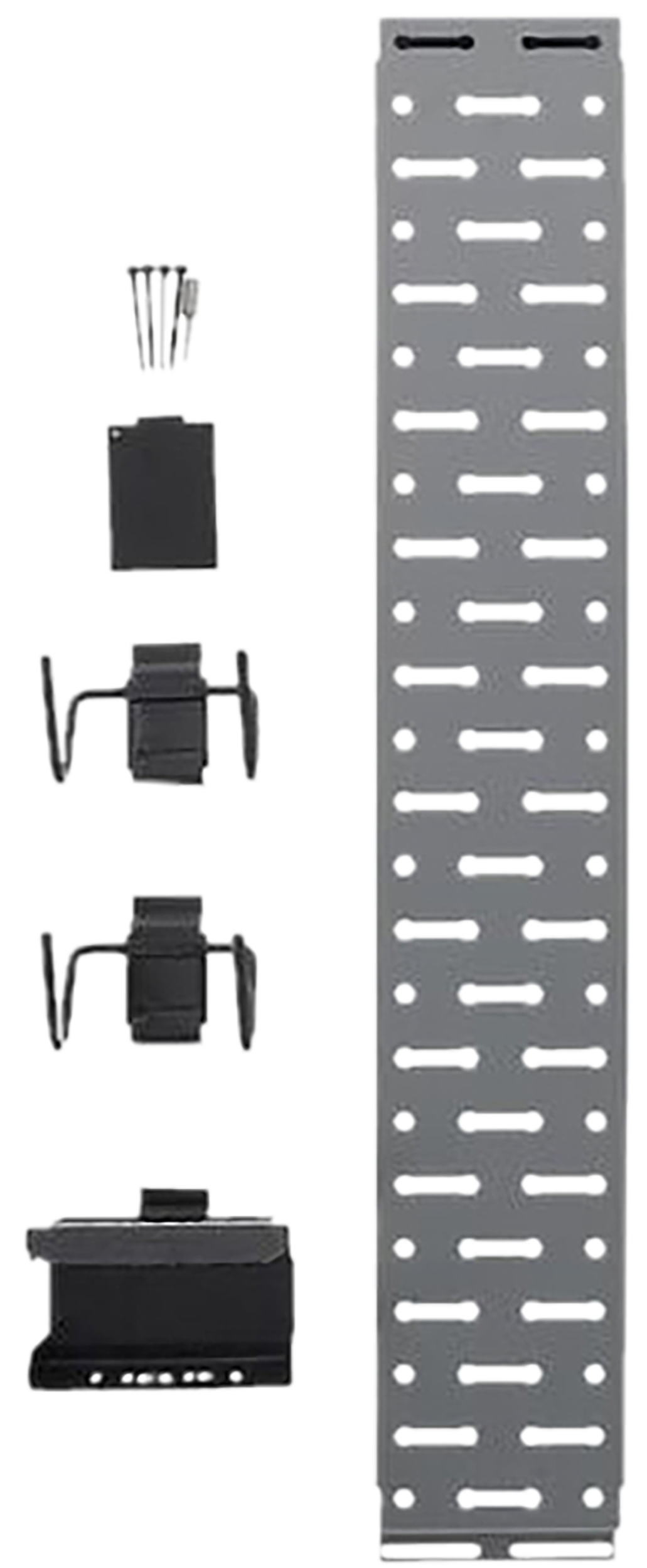 Lockdown Securewall Handgun Kit Black/Silver Holds 2 Handguns