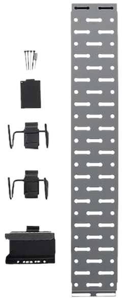 Lockdown Securewall Handgun Kit Black/Silver Holds 2 Handguns