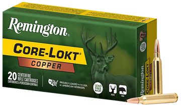 Remington Ammunition Core-Lokt Copper 300 Win Mag 180gr Copper Hollow Point - Box or Case