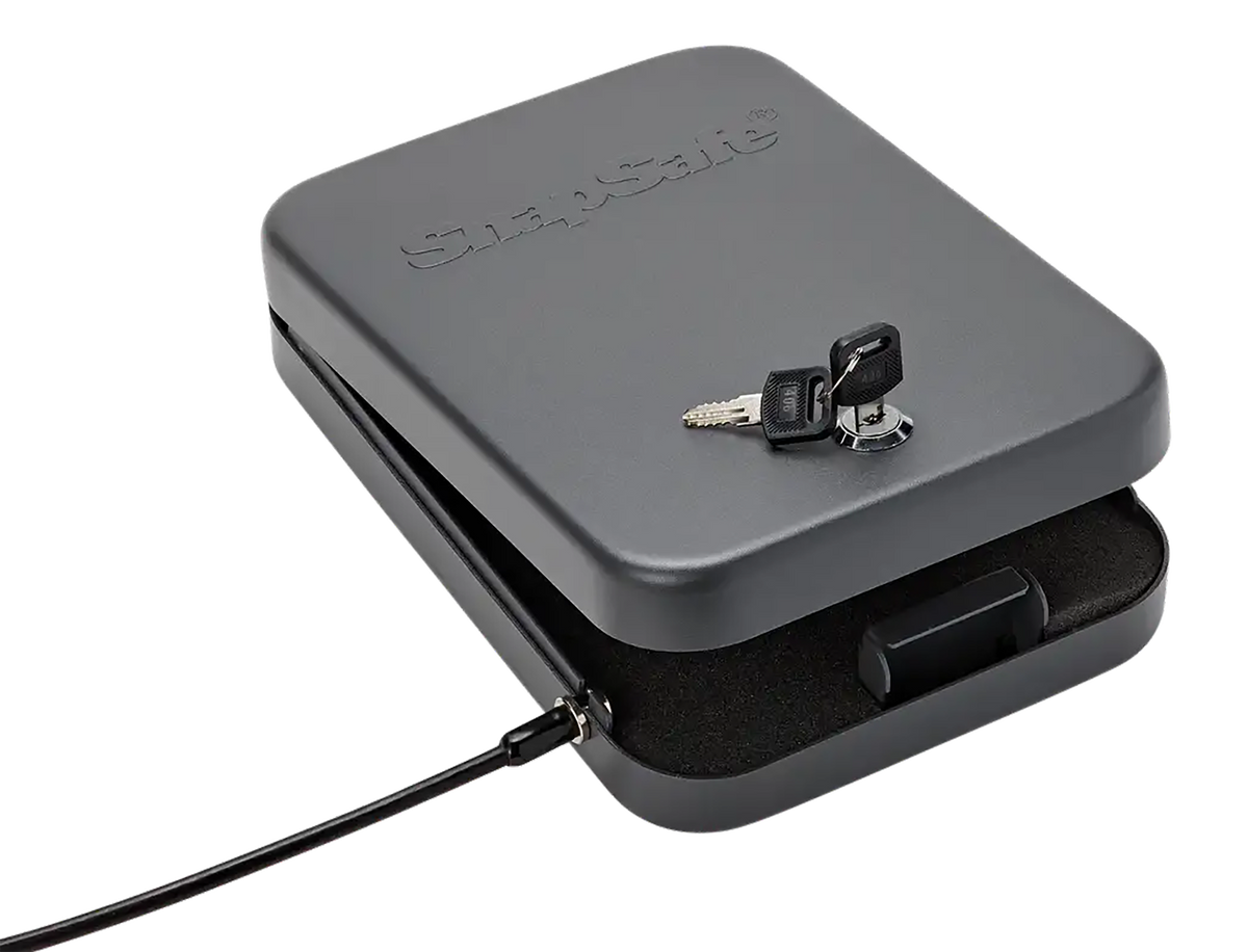 SnapSafe 75210 Lock Box XL Key Entry 16 Gauge Black Steel Pistol Safe