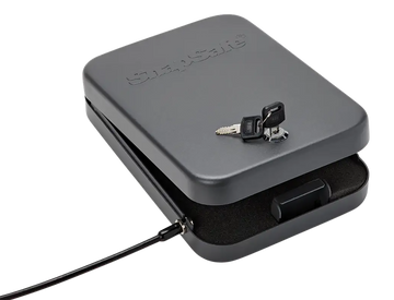 SnapSafe 75210 Lock Box XL Key Entry 16 Gauge Black Steel Pistol Safe
