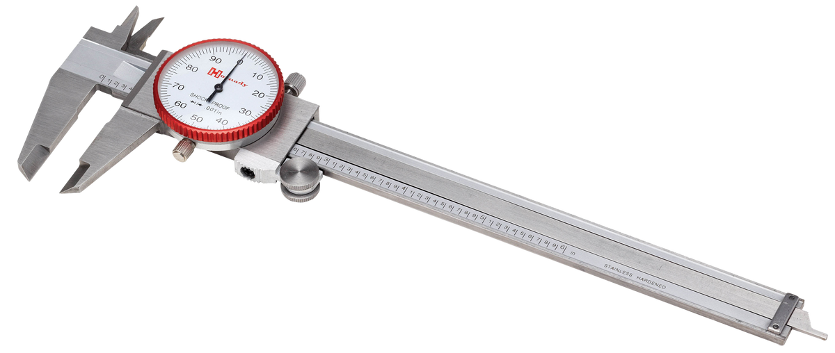 Hornady 050075 Dial Caliper Stainless Steel Silver Multi-Caliber - Includes Storage Case