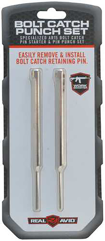 Real Avid Bolt Catch Punch Set Silver AR-Platform 2-Piece