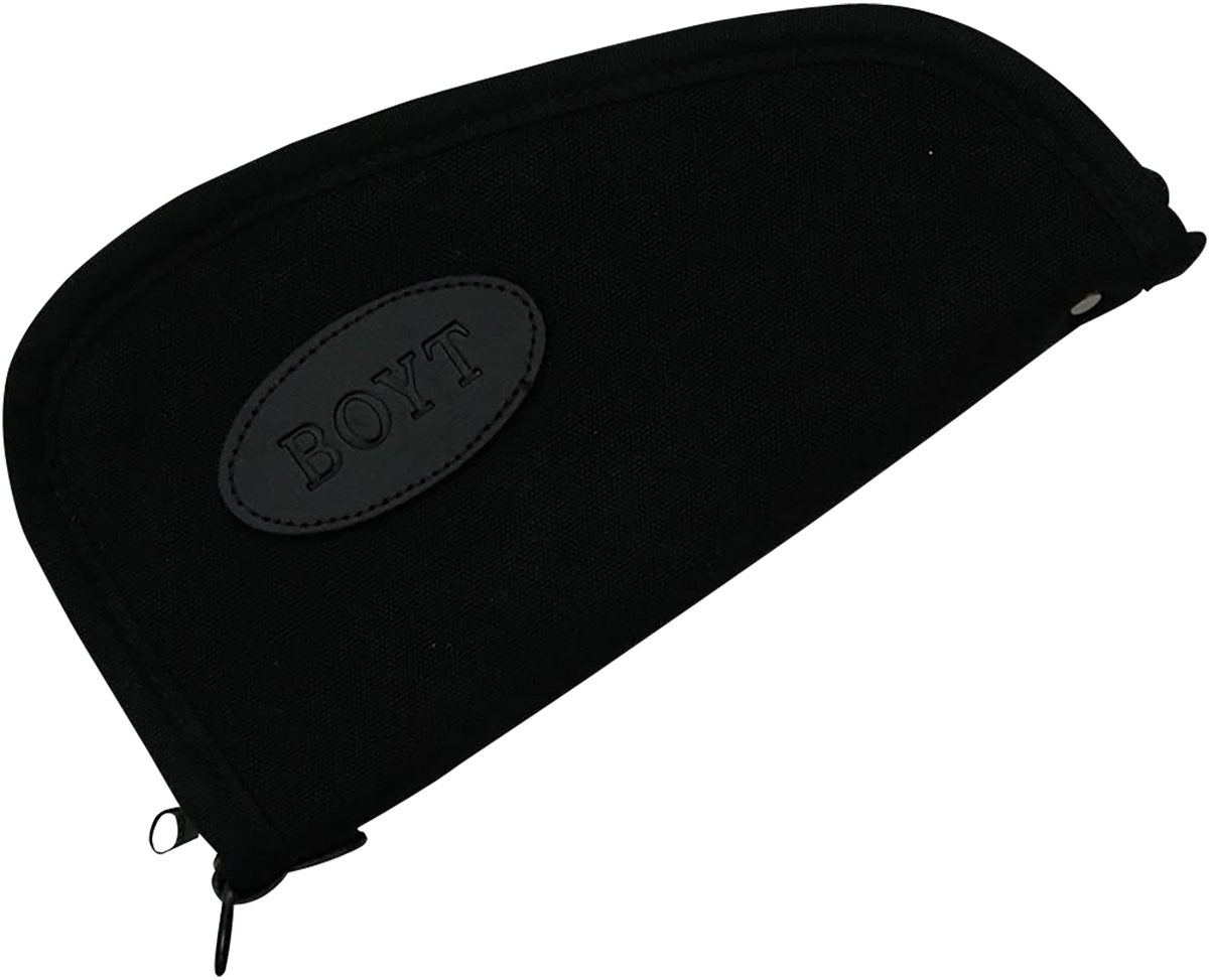 Boyt Harness Heart-Shaped Pistol Case Black Waxed Canvas