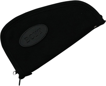 Boyt Harness Heart-Shaped Pistol Case Black Waxed Canvas