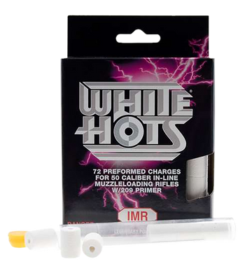 IMR White Hots WHP50 .50 Cal 50gr 72 Pellets Muzzleloader Propellant