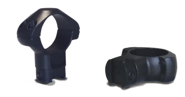 Konus 7415 Steel Rings 1in High 0 MOA 3/8 Grooved Receiver - Matte Black