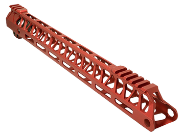 Timber Creek Outdoors Ultralight Enforcer 15" M-LOK AR-15 Handguard - Red Anodized Billet Aluminum